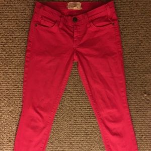 Current/Elliot Hot Pink Skinny Jeans, 24
